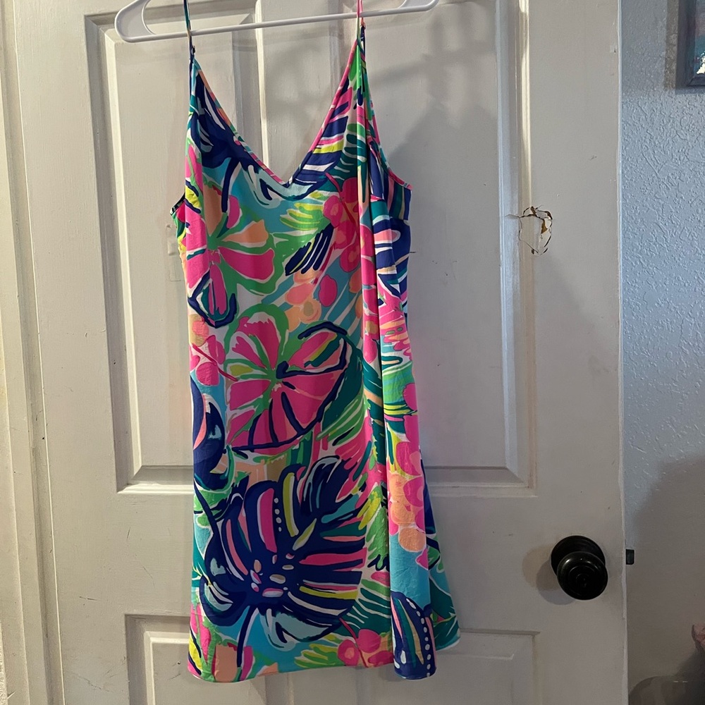 Colorful Floral Slip Dress